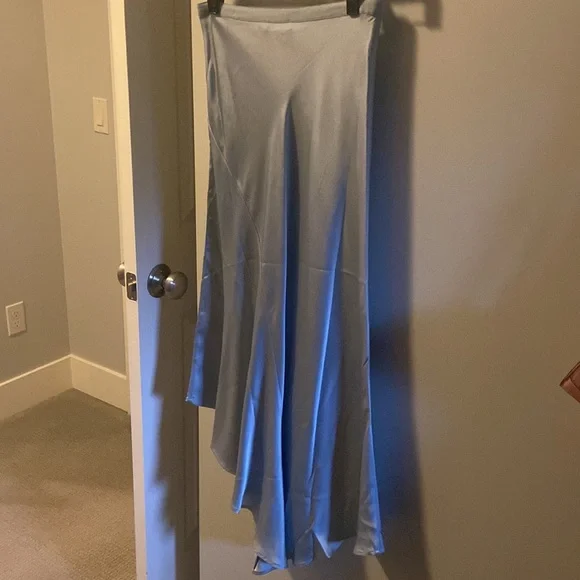 Anine Bing Bailey Light Blue Silk Skirt - Picture 2 of 2